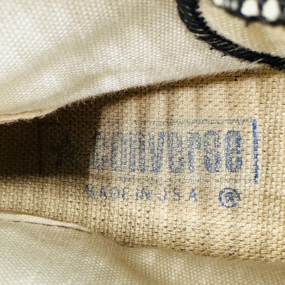 Converse Rolling Stones Steel Wheels Sneakers Rare Vintage Made in USA Size 7 M - Picture 11 of 13